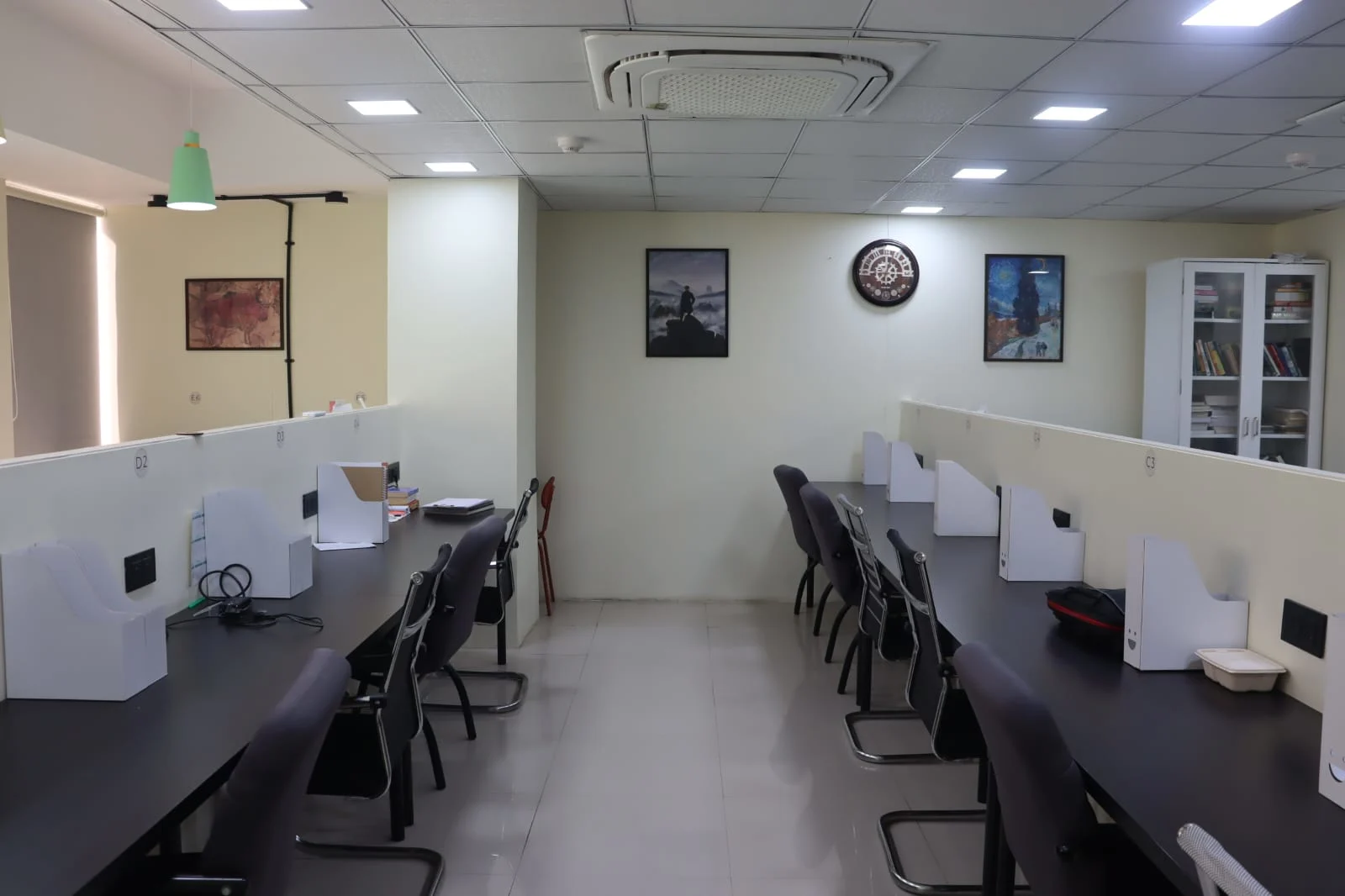 Clean and spacious study cubicles at Attic